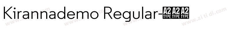 Kirannademo Regular字体转换